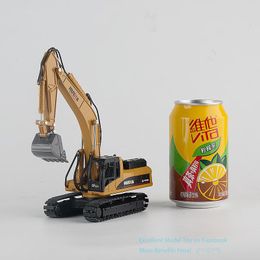 HN Diecast Alloy Caterpillar Excavator Model Toy, Crawler Digger, 1:50 Engineering Vehicle Ornament, Xmas Kid Birthday Boy Gift, 7710-1,USEU