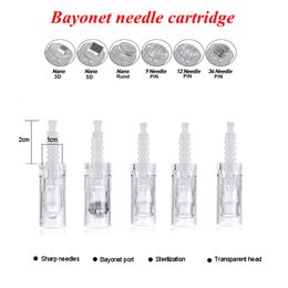 1/3/5/7/9/12/36/42/nano pins bayonet Micro Needle Cartridge for Derma pen N2 M5 M7 Skin MTS