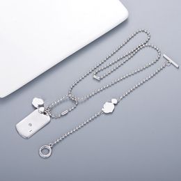 Sier-plated New Product Necklace Classic Rectangular Chain Jewellery Supply Wholesale