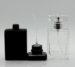 Hot Black Clear Empty Cosmetic Spray Bottle 50ML Makeup Water Container Perfume Cosmetic Refillable Sprayer Vial SN1346