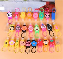 30ml Cartoon Patch Silicone Sleeve Shock Proof Protector Sleeves Hand Sanitizer Cover Wrap Thicken Dust Proof Protective Skin SN4648