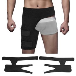 Man Compression Brace for Hip Thigh with Adjustable Strap Groin Support Braces Sciatica Pain Relief Wrap free ship