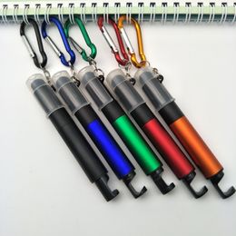 Direct selling mobile phone holder ball point light box touch screen luminous pen mountaineering button lamp pen