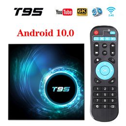T95 Smart TV Box Android 10.0 4GB 32GB 64GB Allwinner H616 Quad Core 1080P H.265 Media player 4GB 128GB