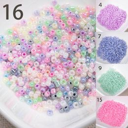 Wholesale 15 colors 3mm Cream Glass Czech Seed Spacer beads For jewelry handmade DIY Free shipping