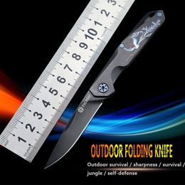 the hunting life Australia - Outdoor survival folding knife hunting knife high hardness fixed blade camping life-saving household fruit knife EDC survival tool
