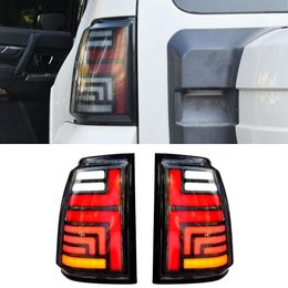 2Pcs Car Taillight Tail Lights For Mitsubishi Pajero Montero V93 V97 2006 - 2020 Rear running + Turn Signal + Reverse + Brake