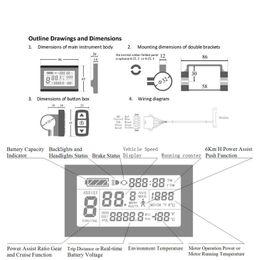 Free Shipping 24V 36V 48V 60V 72V Display intelligent KT LCD3 Electric Bicycle bike Parts controller