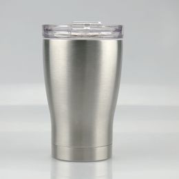 12OZ Curved Tumbler Curving Stainless Steel Travel Mug Double Wall Vacuum Sparkle Holographic Tumblers with Proof Lid b1