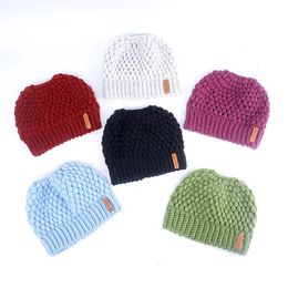 Knitted Hats Woolen Beanie Solid Mesh Knitted Earmuffs Hats Girls Winter Warm Skullies Beanies Fashion Casual Bonnet Headgear Hat LSK888