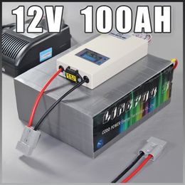 scooter lithium 12v battery Canada - 12V 100Ah Electric vehicle EV Car LiFePO4 Battery Pack Bicycle 12v lithium scooter Golf