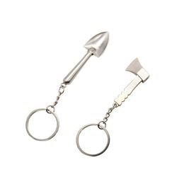 Metal Keychain Snuffs Shovel Spoon Snuff Spade on Key Chian Snuff Accessories Tool Wholesale Smoking Accessories Shovel Spoon Snuffs