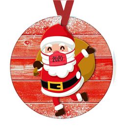 NEW 2021 Mask Ornament DIY Snowman Toilet Paper Pendant Christmas Tree Pendant Christmas Decoration Christmas Gift Ornament