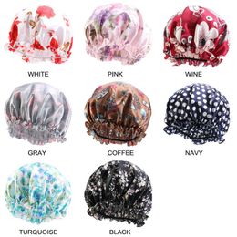 28cm Satin Kids Hair Caps Bonnet for Parent Day Night Sleep Cap Soft Silky Hair Care Wear Hat Women Head Wrap Hair Accessories