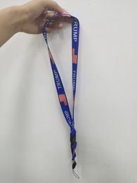 Trump Lanyards 2020 Election Lanyard Pendants USA Flag Make America Great Key Ring Straps for mobile phone or cards GGA3749