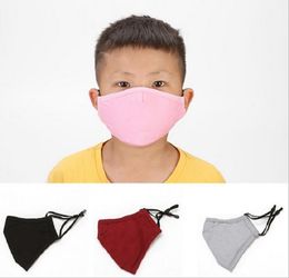 For Kids Washable Face Mask with valve Cotton Cloth Children PM2.5 Anti-dust Masks Non-Woven Fabric