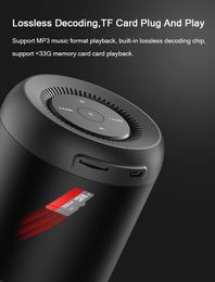 Freeshipping Bluetooth 5.0 Mini Desktop Speaker with TF Card Playback Wired Play Subwoofer TWS Wireless Loundpeakers Portable Column