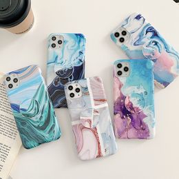 Coral marble shell is suitable for 12 pro mobile phone case 11 pro max airbag holder cover dhl free