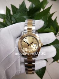 fantastic Mens Watch 126300 126333 Sapphire Glass 41mm Yellow Dial Two Tone Gold BP2813 Movement Automatic Mens Watch