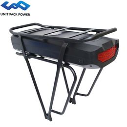 UPP Rear Rack eBike Battery 52V 24.5Ah 17.5Ah 48V 20Ah 36V 25Ah With Samsung Cell for 1500W 1000W 750W 500W 350W Bafang Motor