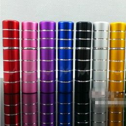 50pc/lot 5ml Pump Refillable Atomizer eau de Parfum Aluminium Empty Cosmetic Containers Glass Perfume Bottle Spray Scent Bottle