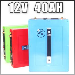 battery pack 12V 40000mAh 18650 lithium ion DC12V super rechargeable + 5A charger
