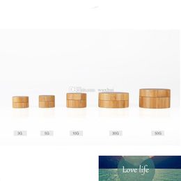 5g 10g 30g 50g Empty Liquid Makeup Eye Cream Essence Mask Bamboo Containers Sample Base Foundation Emulsion Jars for Travel