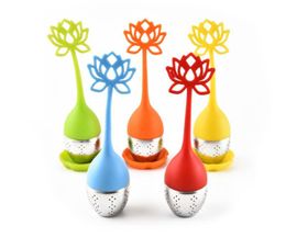 2020 Lotus Tea Infuser Philtre Silicone Tea Strainer Teapot For Loose Leaf Herbal Spice Philtre Kitchen Tool