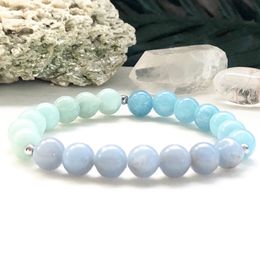 MG0863 Natural Chalcedony Stone Energy Bracelet Women`s Energy Power Bracelet Best Gift for Girlfriend