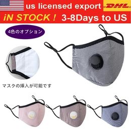 DHL Free Shipping!Pure cotton Face Mask with breath valve for Cycling,100% Cotton Washable Reusable Cloth Masks