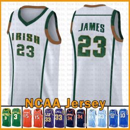 Lebron 23 James Basketball Jersey Irish High School Kyrie Stephen 30 Curry Irving Dwyane 3 Wade 2020 Kawhi 15 Leonard Ray Allen Gary