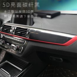 Car-Styling Carbon Fibre Car Interior Centre Console Colour Change Moulding Sticker Decals For BMW 1 Series F20 2017-19 Accessorie