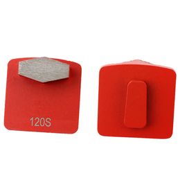 HUS01 Concrete Terrazzo Grinding Segments Husqvarna Metal Grinding Block with Single Hexagonal Bar Diamond Floor Grind Disc 12PCS