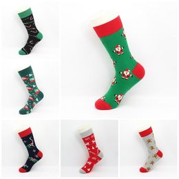 hot Christmas Socks Cartoon Stocking Santa Claus Printing Socks unisex Casual Christmas Stocking Xmas Christmas Decorations T2I51385