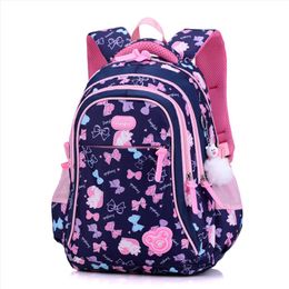 HBP Capacity Children School Bags Big Kids Cute Printing Backpack Girls Orthopaedic Schoolbag Oxford Waterproof Mochila Escol