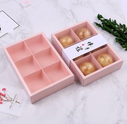 150pcs Paper Cookie Cake Packaging Box With Plastic Transparent Window For Candy Biscuit Chocolate Gift Box