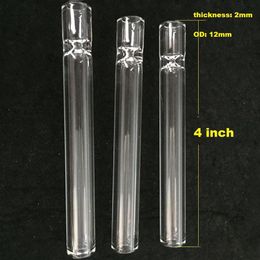 -2020 Hotselling de 4 pulgadas de cristal más barato del cigarrillo bate de tubo Un bateador Pipe vidrio transparente, para pipas de tabaco ajeno Hookah accesorios FY2079