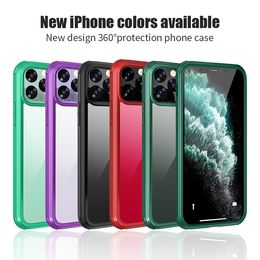 Full Body 360 Protection Shockproof Case with screen protector for iPhone 13 pro max 12 11 xr 7 8 plus