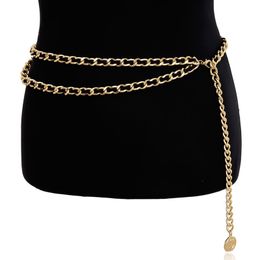 Belts ABC Belts Retro Women Waistbands Multilayer Long Tassel Jewelry Dress Waist Chain Belts 2QY8
