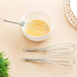 Stainless Steel Handle Egg Beater Drink Whisk Mixer Foamer Kitchen Egg Tools Mini Handle Mixer Stirrer Tools Agitator SN1543