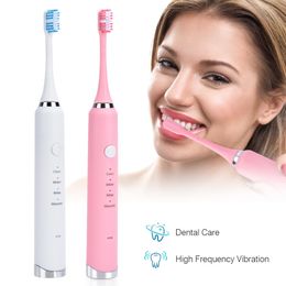 Powerful Ultrasonic Sonic Electric Toothbrush USB Rechargeable Tooth Brush Adult Electronic Washable Whitening Teeth Brush forprople