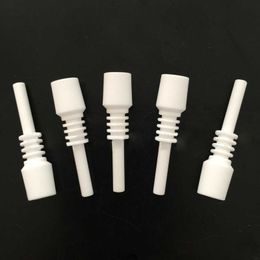 Mini Ceramic Nail 10mm Male Ceramic dabber 14mm 18mm Ceramic Nail Tip for dab rigs glass bongs glass water pipe VS quartz banger