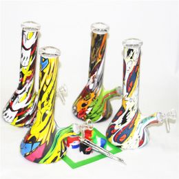 hookahs Wholesale Glass Bongs Pipes For Smoking Oil Burner In Stock Bong Base Beaker water pipe