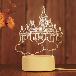 Led Gece Lambaları 3D Lambası Yenilik Night Lights Kid Noel Hediyesi Oyuncaklar Yeni Aşk Kalp Şekli Masa lambası USB 7 Renk değiştirme LED