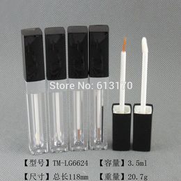 3.5ml Eyeliner tubes Square Black Cap Lip gloss tube Empty revitalash Eyelash Bottles DIY make up cosmetic packing