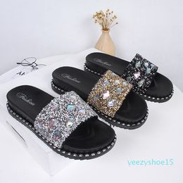 bling flat sandals uk