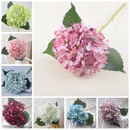 Single Hydrangea Flowers Floral Hydrangea Bouquet Fake Flower Wedding Bouquet Home Flower Home Decoration Supplies 14 Designs BT346