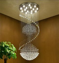 US $191.52 16% OFF|Duplex staircase chandeliers modern staircase chandelier LED crystal chandelier rotating staircase lamp long chandelier|suspension US $191.52 16% OFF|Duplex staircase chandeliers modern staircase chandelier LED crystal chandelier rotating staircase lamp long chandelier|suspension