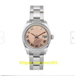 20 style Casual Dress Mechanical Automatic Wristwatches Pink dial 31mm Steel Ladies Bracelet Watch 178240