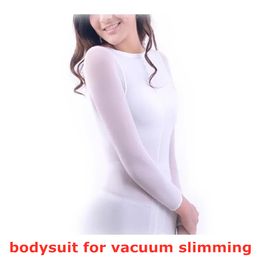 high quality white Colour bodysuits of nylon spnadex bodysuit with m,l,xl,xxl shapewear for vacuum therapy machine cellulite treatment lpgbodysuit